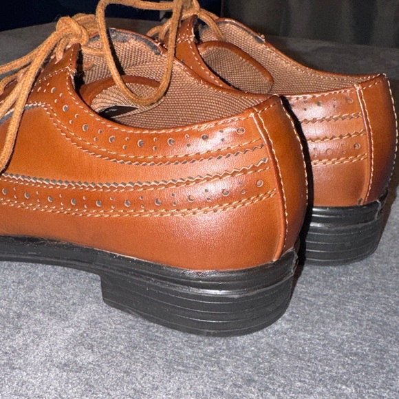 Deer Stags-Boys' Brown Formal Dress Shoes Size Big Kid 3 - Picture 12 of 16